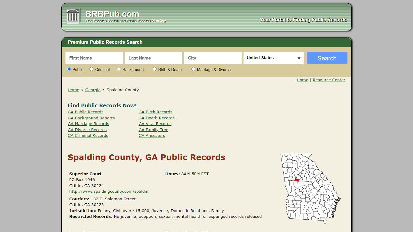 Spalding County Public Records | Search Georgia Government Databases