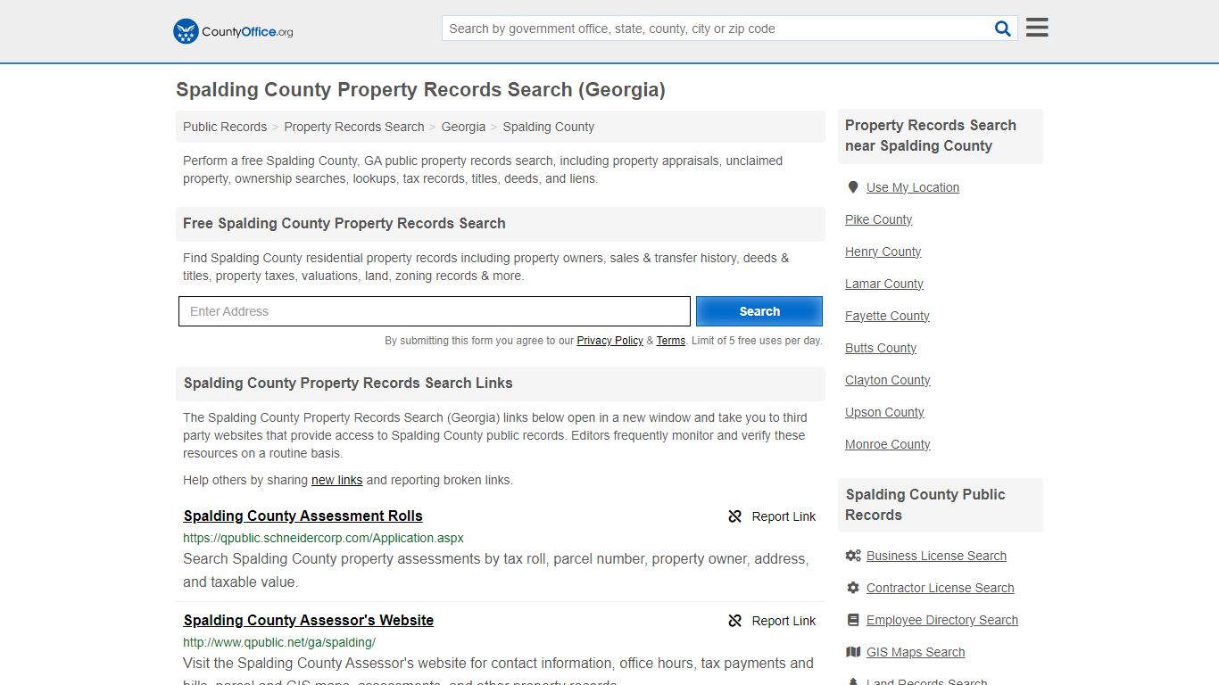 Spalding County Property Records Search (Georgia) - County Office